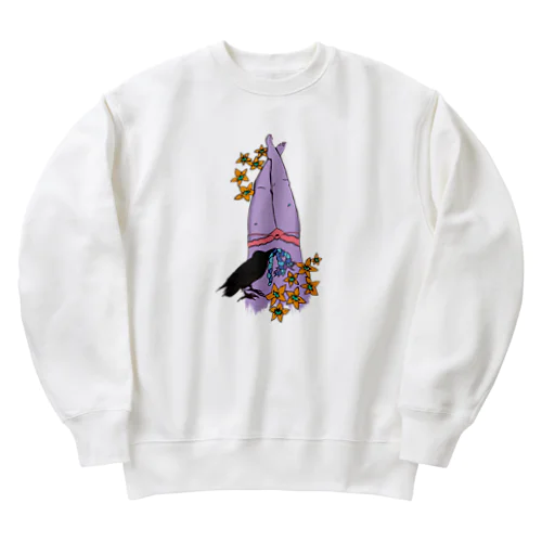 Flower body Heavyweight Crew Neck Sweatshirt