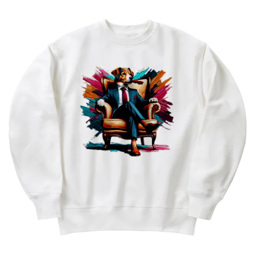 ビジネス犬 Heavyweight Crew Neck Sweatshirt