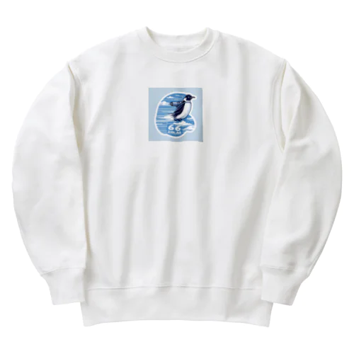 Flying_penguin Heavyweight Crew Neck Sweatshirt