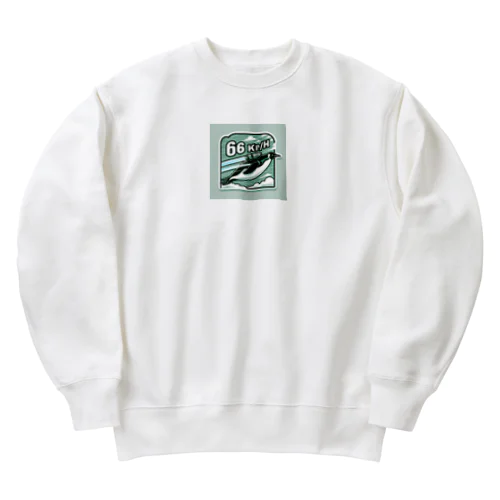 Flying_penguin02 Heavyweight Crew Neck Sweatshirt