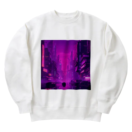 purple Heavyweight Crew Neck Sweatshirt