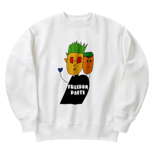 フリーダムくんとパーツくん Heavyweight Crew Neck Sweatshirt