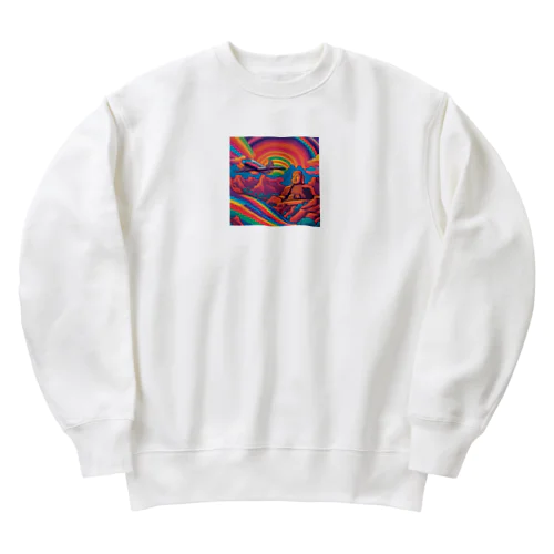 Psychedelic history mix 3 Heavyweight Crew Neck Sweatshirt