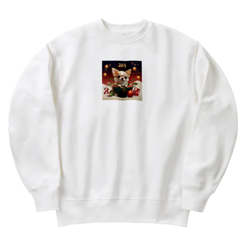 クリスマスからお正月へと華やかなトランスフォーメーション Heavyweight Crew Neck Sweatshirt