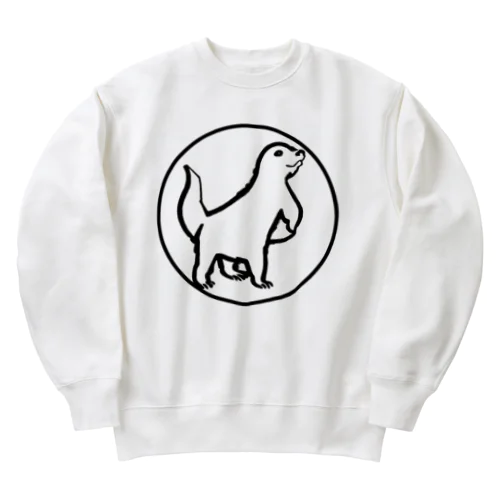 ロゴマーク風カワウソくん Heavyweight Crew Neck Sweatshirt