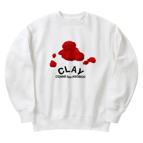 CLAY こねて遊ぼう。 Heavyweight Crew Neck Sweatshirt