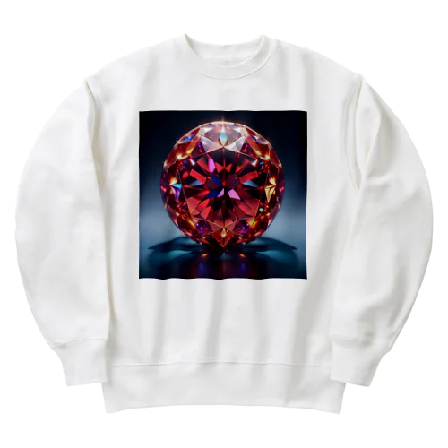 赤い水晶 Heavyweight Crew Neck Sweatshirt