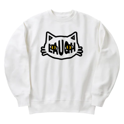 LAUGH 白猫 Heavyweight Crew Neck Sweatshirt