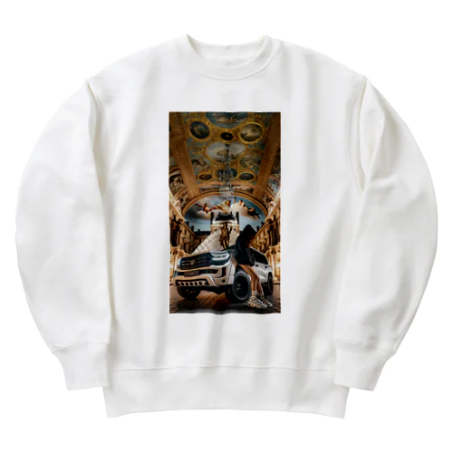 美術館車 Heavyweight Crew Neck Sweatshirt