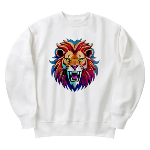 吠えるライオン Heavyweight Crew Neck Sweatshirt