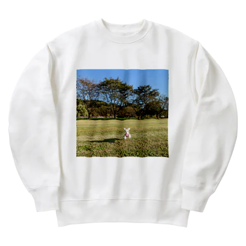 ジャンピング犬2 Heavyweight Crew Neck Sweatshirt