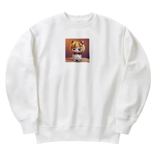 かわいい3Dキャラのグッズ Heavyweight Crew Neck Sweatshirt