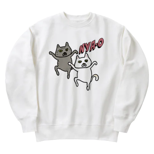 お茶目な猫 Heavyweight Crew Neck Sweatshirt