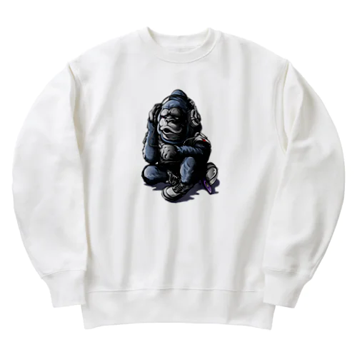 ヘッドホンゴリラ Heavyweight Crew Neck Sweatshirt