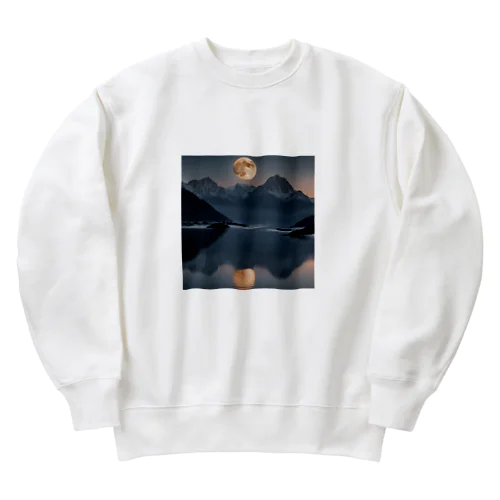 静寂の夜 Heavyweight Crew Neck Sweatshirt