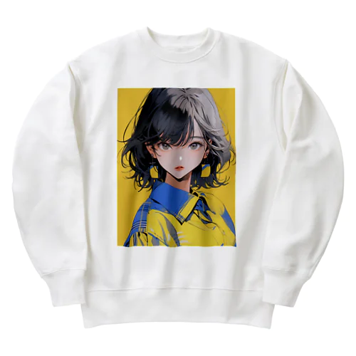 ワイシャツ女子 Heavyweight Crew Neck Sweatshirt