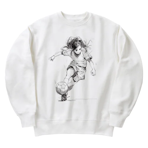 サッカー女子 Heavyweight Crew Neck Sweatshirt