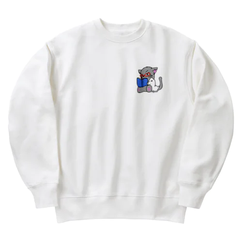 朗読猫 Heavyweight Crew Neck Sweatshirt