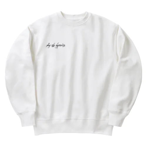 play the hypocrite 猫 バックプリント Heavyweight Crew Neck Sweatshirt