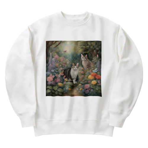 猫の楽園 Heavyweight Crew Neck Sweatshirt