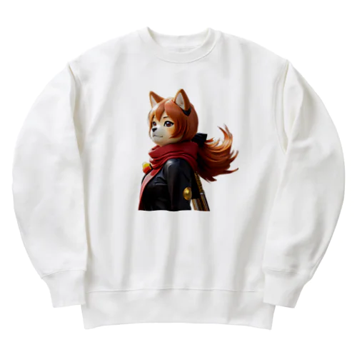 アイドル犬娘、さっちん Heavyweight Crew Neck Sweatshirt