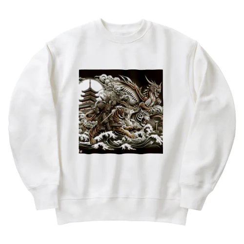 龍虎双舞 Heavyweight Crew Neck Sweatshirt