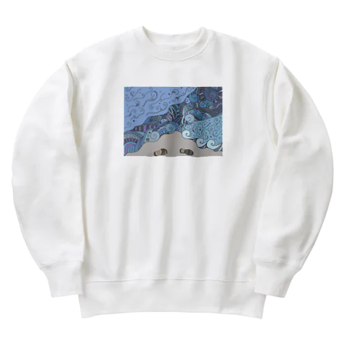 うみ Heavyweight Crew Neck Sweatshirt