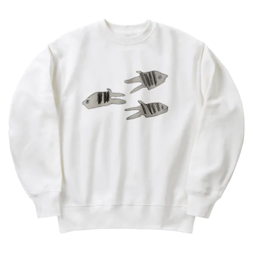 サアシスの3匹のおさかな Heavyweight Crew Neck Sweatshirt