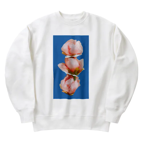 押しつけたバラ Heavyweight Crew Neck Sweatshirt