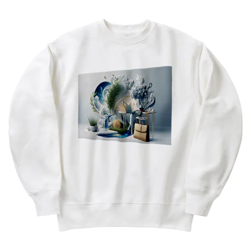 乙女座　運気上昇 Heavyweight Crew Neck Sweatshirt