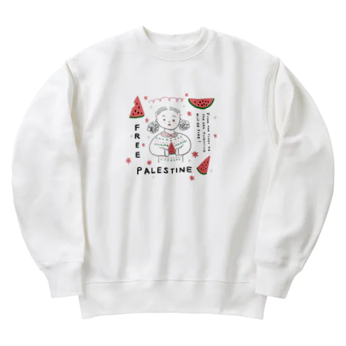 FREE PALESTINE Heavyweight Crew Neck Sweatshirt