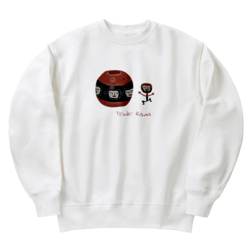 glass bead　トンボ玉7 Heavyweight Crew Neck Sweatshirt