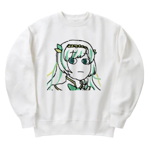 にゃこ師手描きルナティア・アヴィンスター Heavyweight Crew Neck Sweatshirt