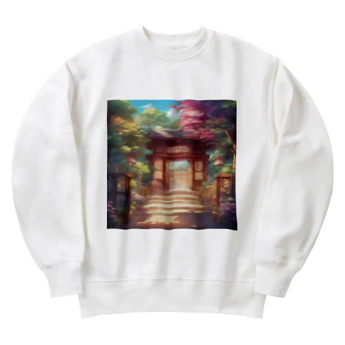 【風景】寺院 Heavyweight Crew Neck Sweatshirt