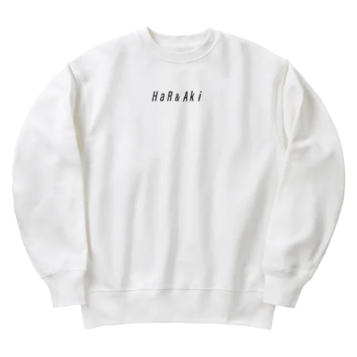 HaR&Aki（ハルトアキ）ブラックロゴコレクション Heavyweight Crew Neck Sweatshirt