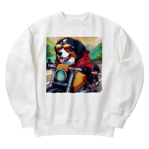 バイク×バーニーズマウンテンドック Heavyweight Crew Neck Sweatshirt