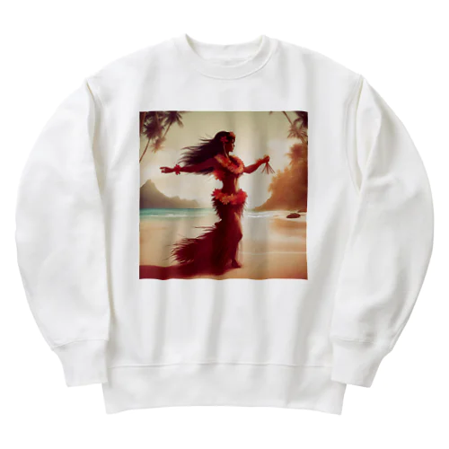 Hula Girl Heavyweight Crew Neck Sweatshirt