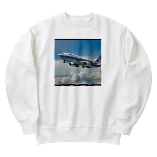 フィリピンの旅客機 Heavyweight Crew Neck Sweatshirt