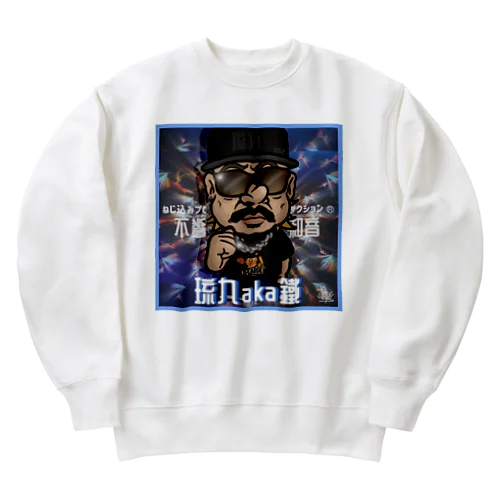 タンタンタンタ　ハイ　ﾃｩﾃｩﾃﾞﾊﾞﾜ Heavyweight Crew Neck Sweatshirt