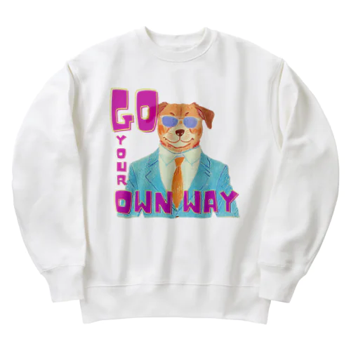 Go your own way Heavyweight Crew Neck Sweatshirt