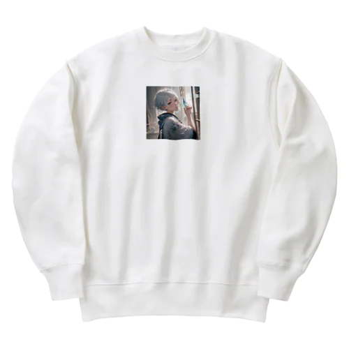 望月響 Heavyweight Crew Neck Sweatshirt