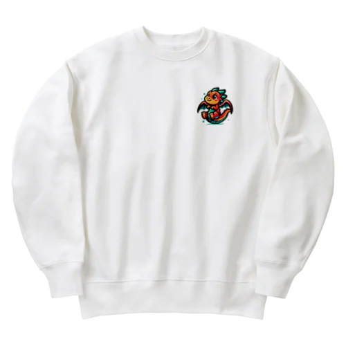 おさんぽドラゴンのドラ子 Heavyweight Crew Neck Sweatshirt