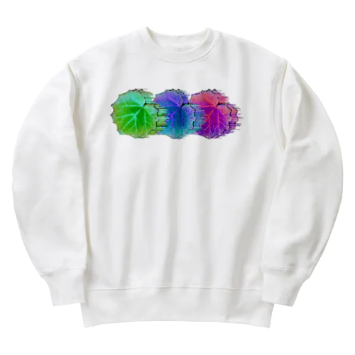 Leaves of Saxifraga Heavyweight Crew Neck Sweatshirt