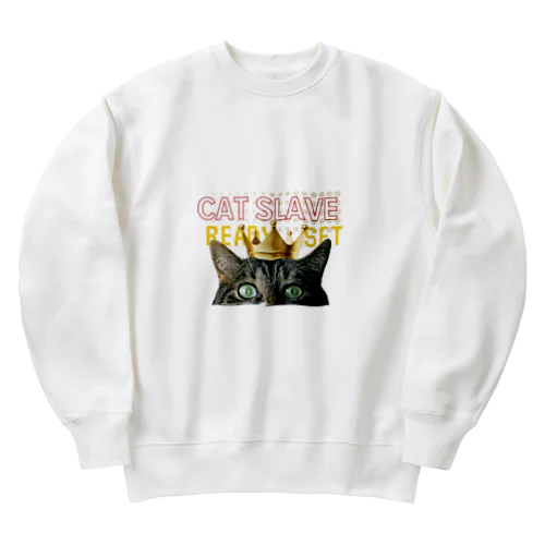 猫の下僕たち！準備はいい？ Heavyweight Crew Neck Sweatshirt