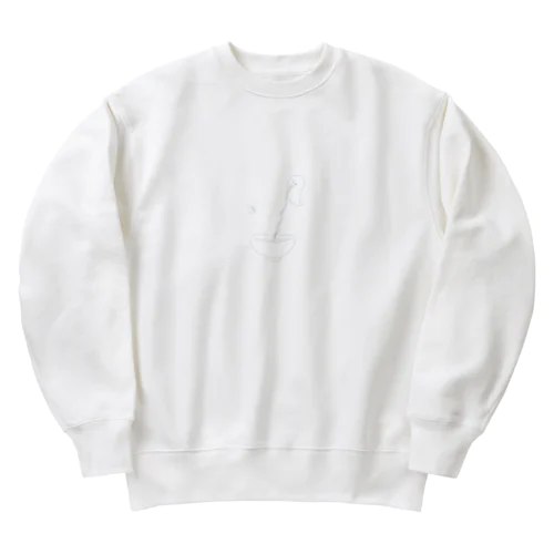 うどんちゅるちゅるおばけ Heavyweight Crew Neck Sweatshirt