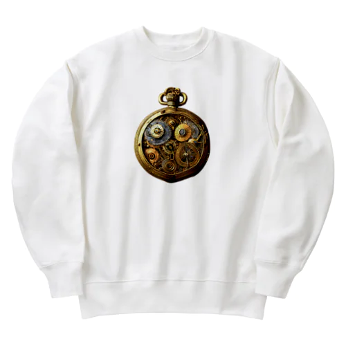 懐中時計の内部 Heavyweight Crew Neck Sweatshirt