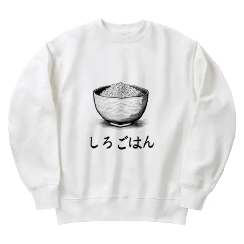 しろごはん Heavyweight Crew Neck Sweatshirt