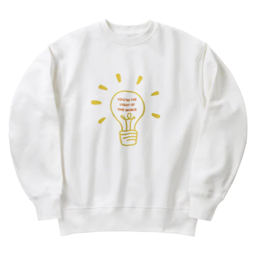 LIGHT OF THE WORLD Heavyweight Crew Neck Sweatshirt