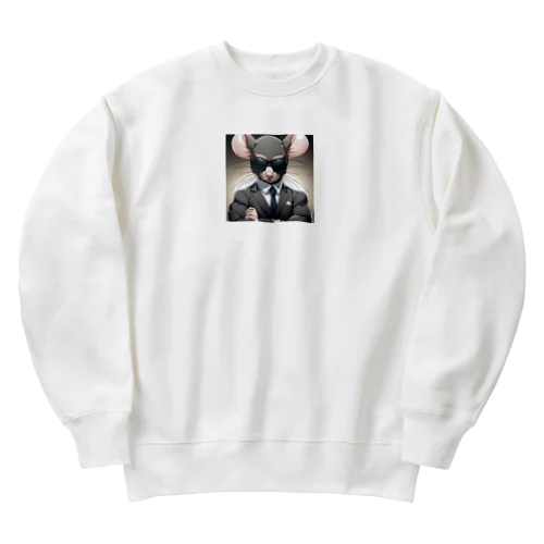 ねずみ講代表 Heavyweight Crew Neck Sweatshirt