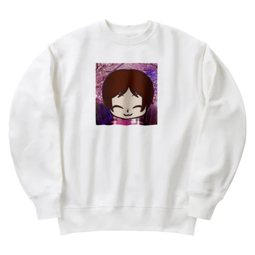 おかずちゃん似顔絵２ Heavyweight Crew Neck Sweatshirt